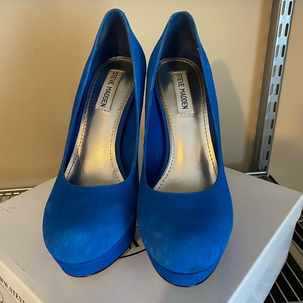 Caryssa Blue Suede Shoes